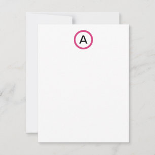 Cartes de notes plates Monogrammes personnalisées