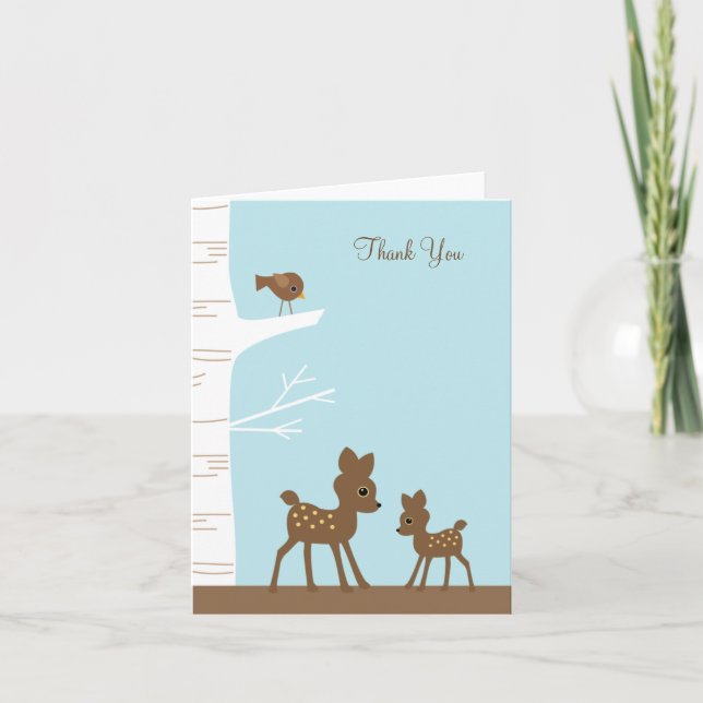 Cartes de notes pour cerfs de bois (Devant)