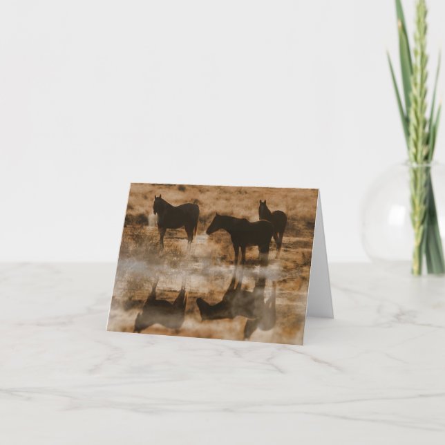 Cartes de notes pour chevaux vierges (Devant)