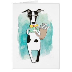Cartes de notes pour chien Hipster