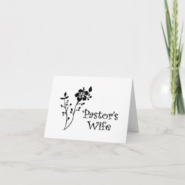 Cartes de notes pour femme pastorale (Devant)