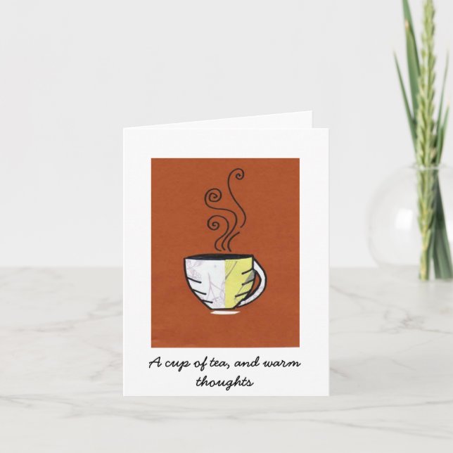 Cartes de notes pour la coupe de thé (Devant)