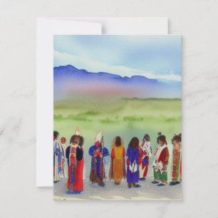 Cartes de notes pour la fête des Indiens d'Amériqu