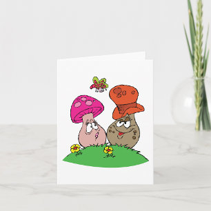 Cartes de notes pour les champignons de dessin