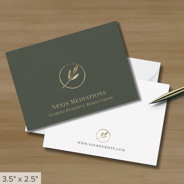 Cartes de notes professionnelles élégantes avec lo (Créateur téléchargé)