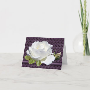 Cartes de notes rose blanche