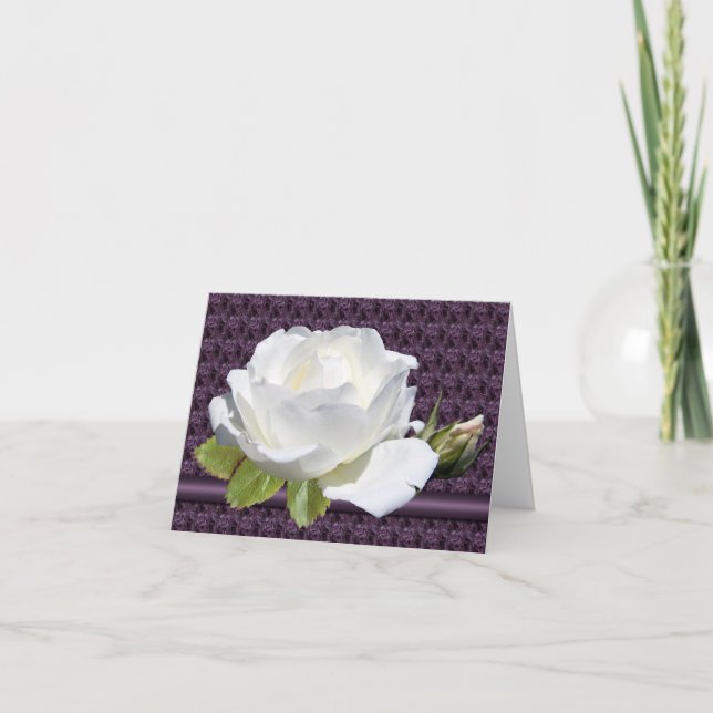 Cartes de notes rose blanche (Devant)