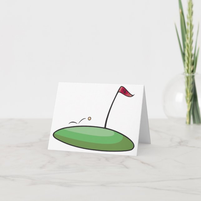 Cartes de notes vertes Golf (Devant)