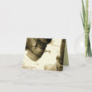 Cartes de notes Western Cowboy Boot