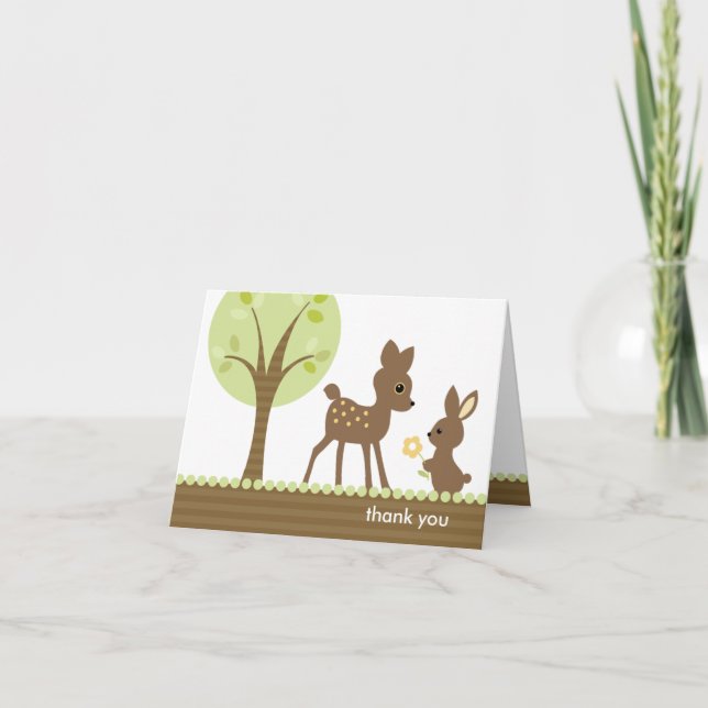 Cartes de notes Woodland (Devant)