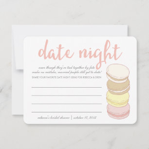 Cartes de nuit Date Fête des mariées   Macarons fr