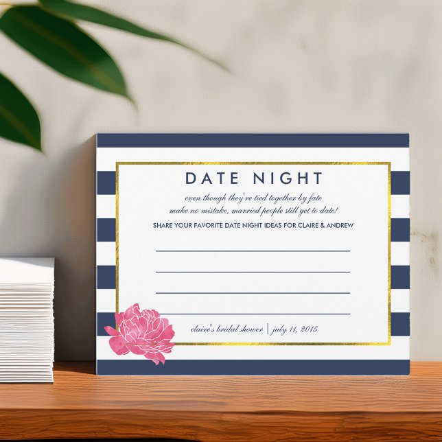 Cartes de nuit Date Fête des mariées | Marine Stri (Créateur téléchargé)