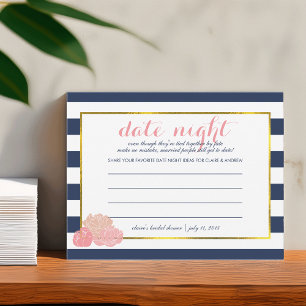 Cartes de nuit Date Fête des mariées Peony de mi