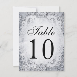 Cartes de numéro de table de conte de fée orné