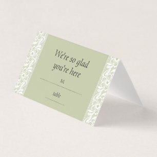 Cartes de numéro de table de mariage classiques en