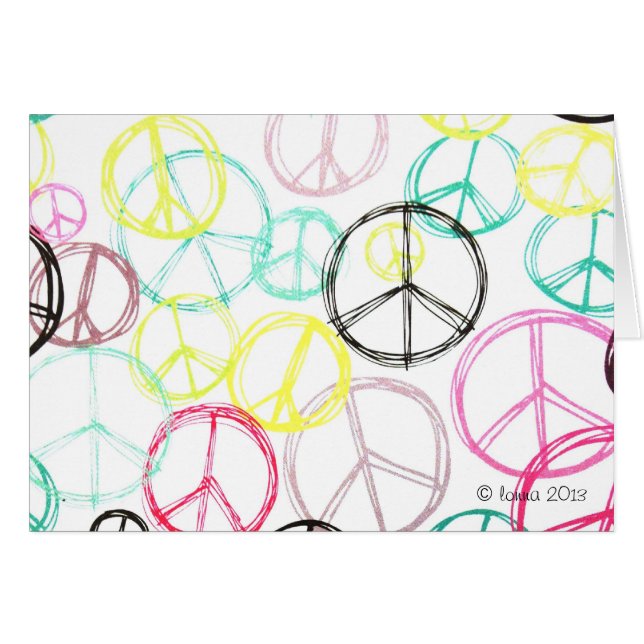 Cartes de paix (Devant horizontal)