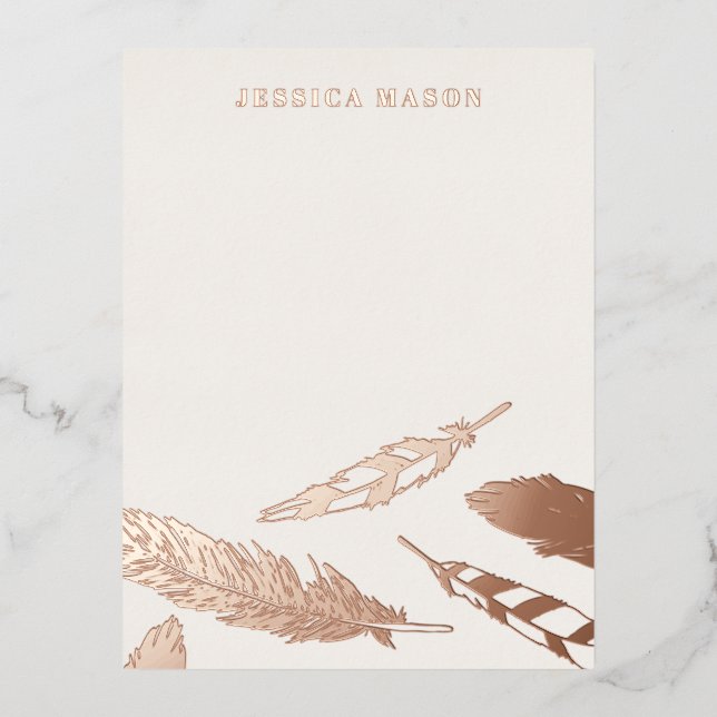 Cartes de papier à lettres de dessin - Brown (Recto)