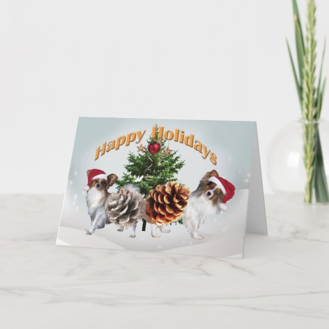 Cartes de Papillon bonnes fêtes (Devant)