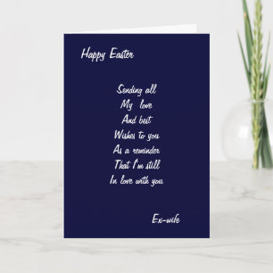 Cartes de pâques ex-femme