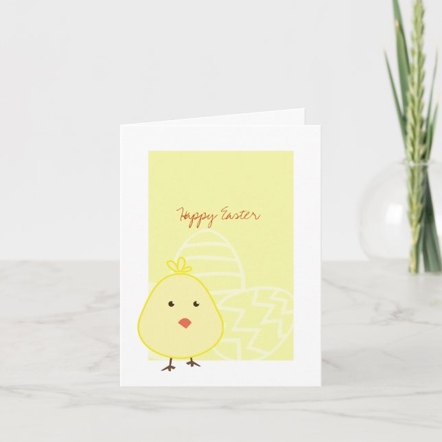 Cartes de Pâques pour bébé poussin (Devant)