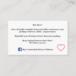 Cartes De Parking (Amicales) Mauvaises