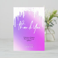 Cartes de Parties scintillant Holographique Merci