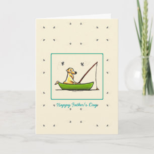 Cartes de pêche de laboratoire jaune pour les papa