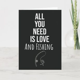 Cartes de pêche mignonnes Petit pêcheur pêche à la