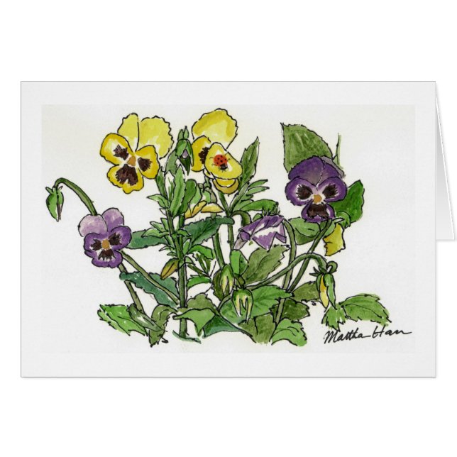 Cartes de pensées (Devant horizontal)