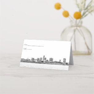 Cartes de place Cleveland Skyline