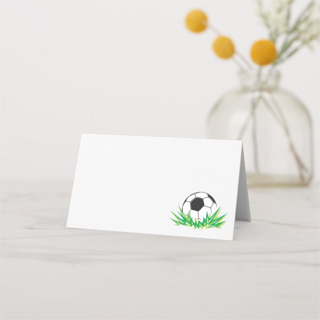 Cartes de place de la fête de soccer (Devant)