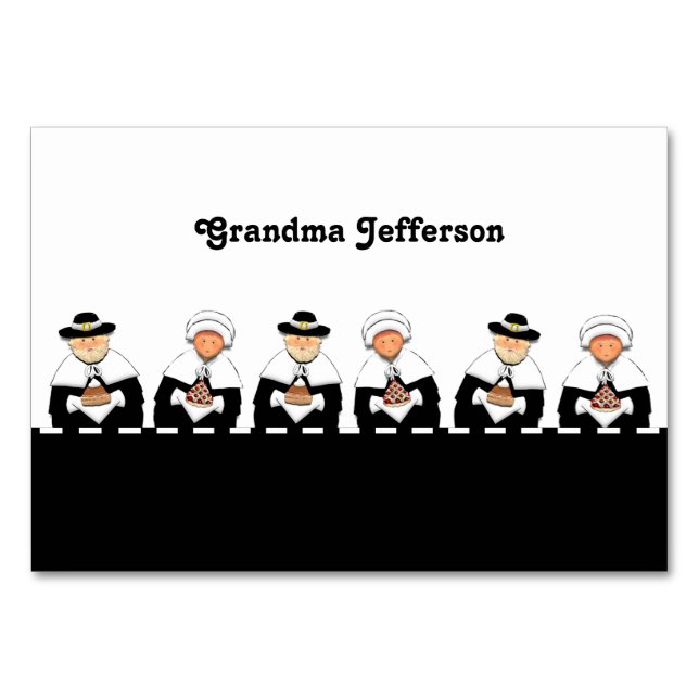 Cartes de place de la table Thanksgiving (Devant)