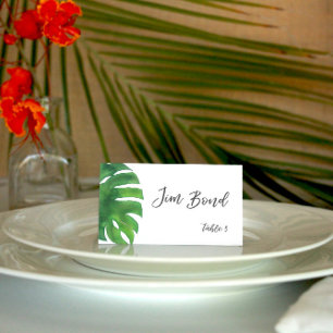 Cartes de place en blanc pour feuille de monstère 