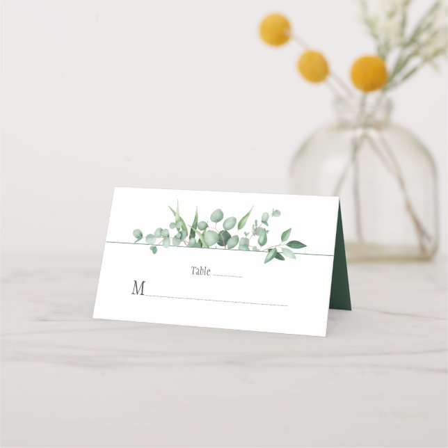 Cartes de place Eucalyptus Envy (Devant)