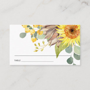 CARTES DE PLACE FLORALE EUCALYPTUS EN SOUFFLE RUST