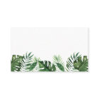 Cartes de place plates en feuille de palme tropica