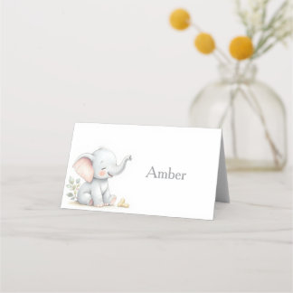 Cartes de place pour baby shower sur le thème de l