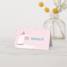 Cartes de place pour la fête de Llama