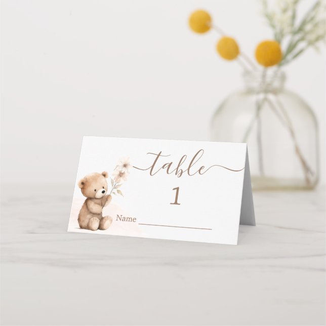Cartes de place Teddy Bear (Devant)
