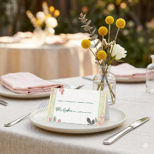 Cartes de placement de mariage florales