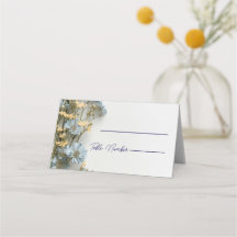 Cartes de placement de mariage florales modernes