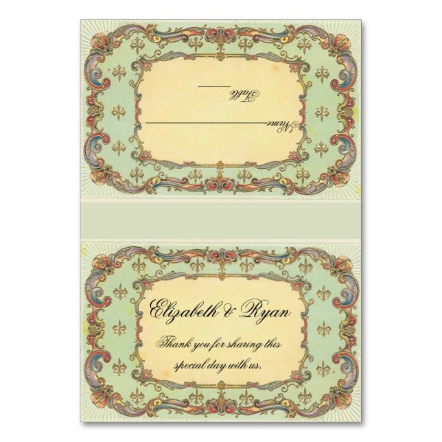 Cartes de placement personnalisées, victoriennes,  (Par défaut)