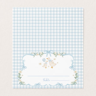 Cartes de placement pour Baby Shower Garçon Oie Fo