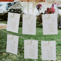 Cartes de plan de table de mariage élégantes moder