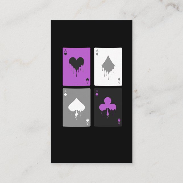 Cartes de Poker LGBTQ Ace des pique (Devant)