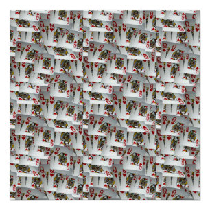 Cartes de Poker Queens Layers, Poster