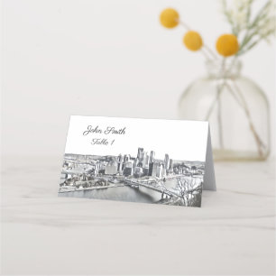 Cartes de positionnement de Pittsburgh Skyline