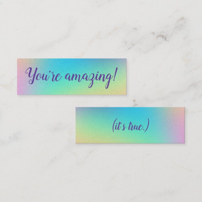 Cartes de positionnement "Vous êtes Extraordinaire (Devant / Derrière)