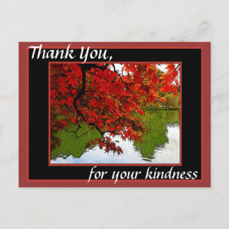 Cartes de poste Merci Scène d'automne