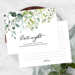 Cartes de pot de nuit de date de douche de mariée